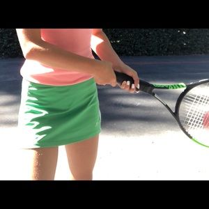 Cute green girls tennis skirt
